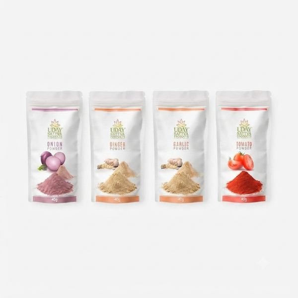 Onion, Ginger, Garlic & Tomato – 40g Each