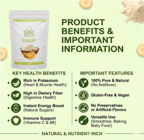 Uday Sattva Products Banana Powder