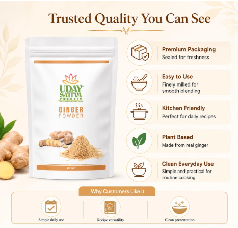 Uday Sattva Organic Ginger Powder